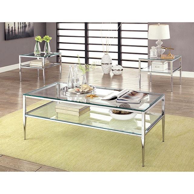 TANIKA Chrome End Table, Chrome - Royal Furniture & Gifts (MI) - Multi Location