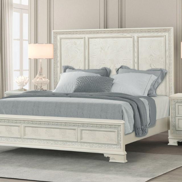 Stella Mia 4 Pc 5 Pc Queen Bedroom Set White - Royal Furniture & Gifts (MI) - Multi Location
