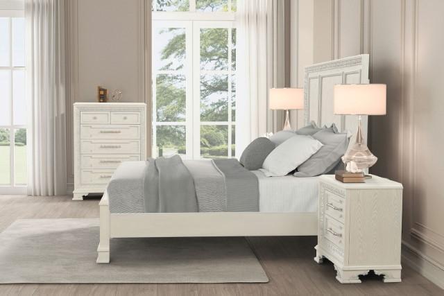 Stella Mia 4 Pc 5 Pc Queen Bedroom Set White - Royal Furniture & Gifts (MI) - Multi Location