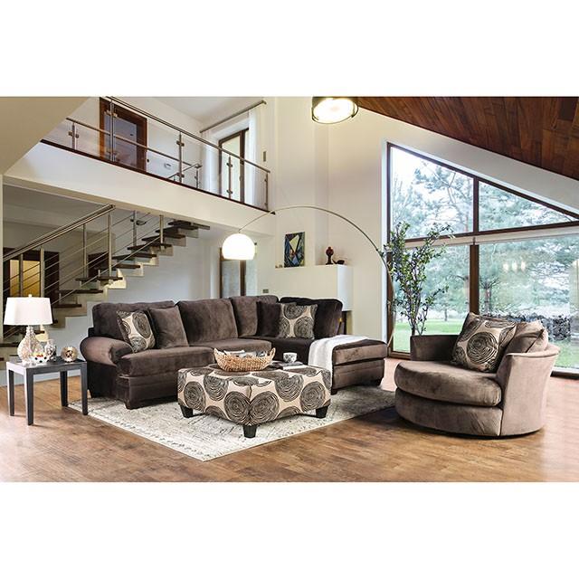 Bonaventura Brown Sectional - Royal Furniture & Gifts (MI) - Multi Location