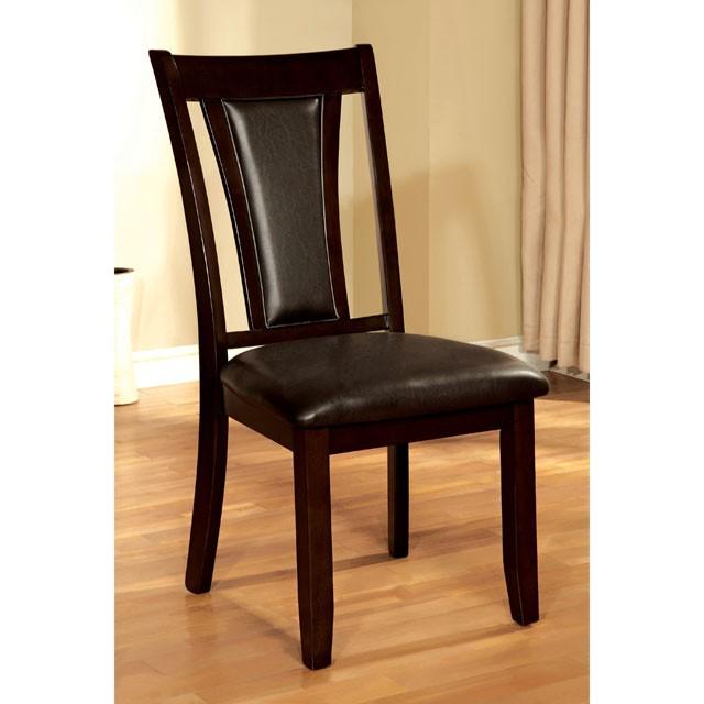 BRENT Dark Cherry/Espresso Side Chair (2/CTN) - Royal Furniture & Gifts (MI) - Multi Location