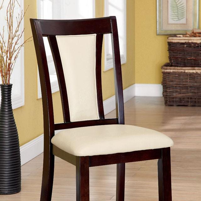 BRENT Dark Cherry/Ivory Side Chair (2/CTN) - Royal Furniture & Gifts (MI) - Multi Location