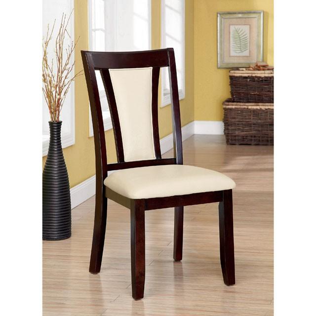 BRENT Dark Cherry/Ivory Side Chair (2/CTN) - Royal Furniture & Gifts (MI) - Multi Location