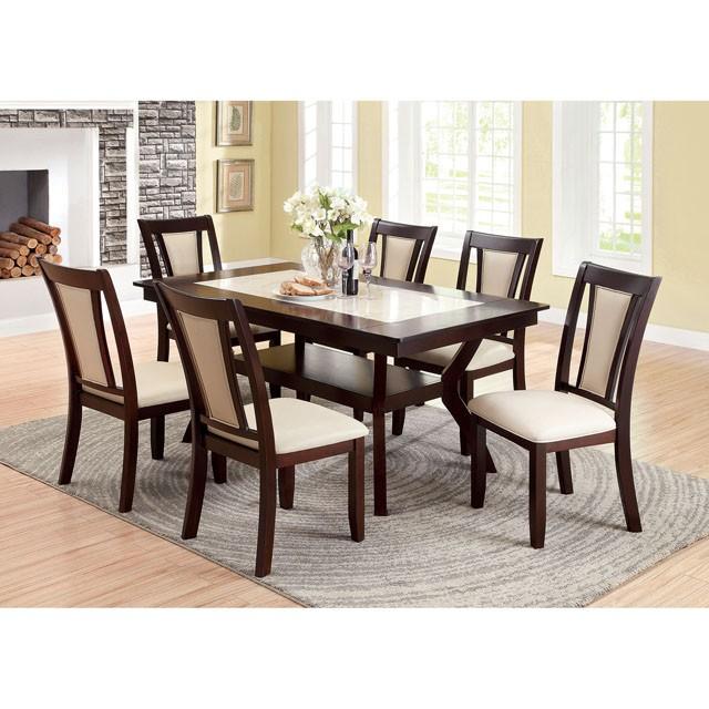 BRENT Dark Cherry/Ivory Side Chair (2/CTN) - Royal Furniture & Gifts (MI) - Multi Location
