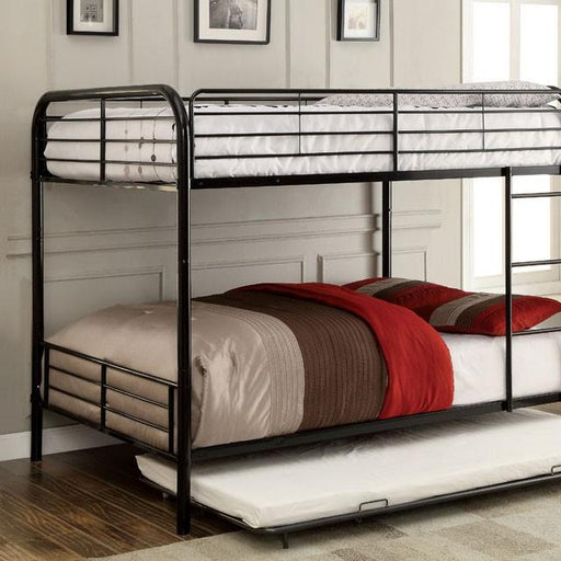 BROCKET Black Metal Full/Full Bunk Bed - Royal Furniture & Gifts (MI) - Multi Location