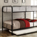 BROCKET Black Metal Full/Full Bunk Bed - Royal Furniture & Gifts (MI) - Multi Location