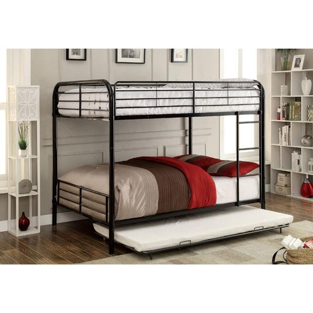 BROCKET Black Metal Full/Full Bunk Bed - Royal Furniture & Gifts (MI) - Multi Location