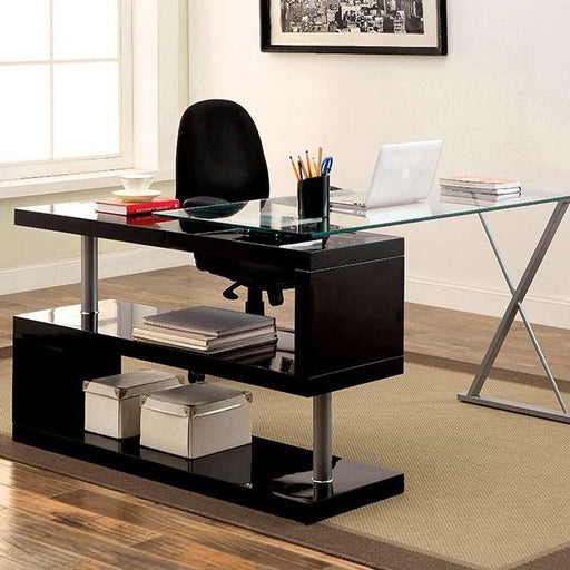 BRONWEN Black Desk - Royal Furniture & Gifts (MI) - Multi Location