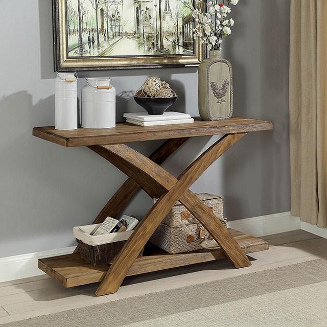 Bryanna Antique Light Oak Sofa Table - Royal Furniture & Gifts (MI) - Multi Location