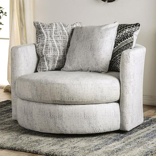 EIMEAR Swivel Chair, Off-white/Black - Royal Furniture & Gifts (MI) - Multi Location