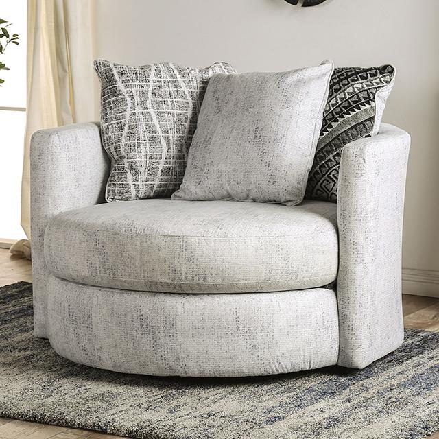 EIMEAR Swivel Chair, Off-white/Black - Royal Furniture & Gifts (MI) - Multi Location