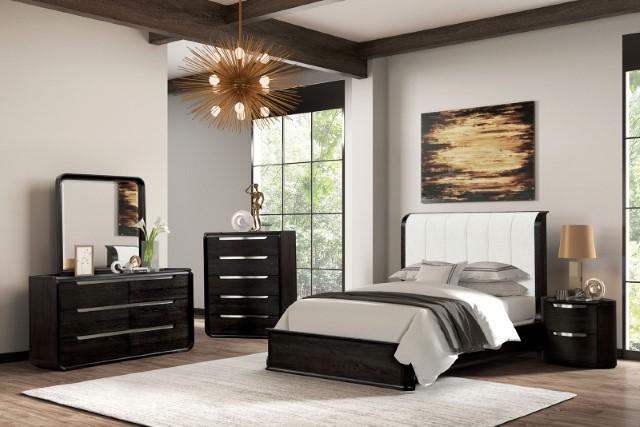 Osterley Queen & E.King Bed Grey & Black