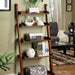 Lugo Antique Oak Ladder Shelf - Royal Furniture & Gifts (MI) - Multi Location