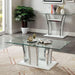 Staten Glossy White/Chrome Coffee Table - Royal Furniture & Gifts (MI) - Multi Location
