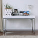 Loke White/Chrome Computer Desk - Royal Furniture & Gifts (MI) - Multi Location