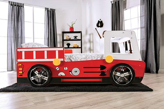 FIERSTALL Twin Bed, Red - Royal Furniture & Gifts (MI) - Multi Location
