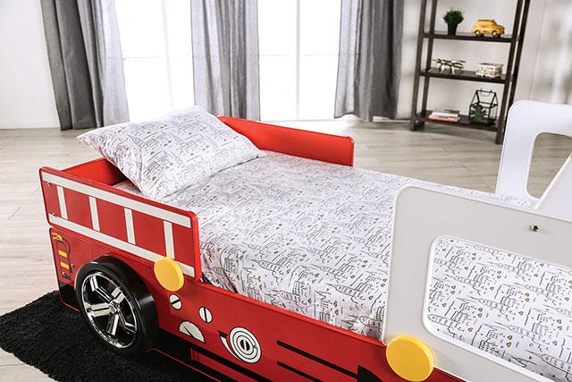 FIERSTALL Twin Bed, Red - Royal Furniture & Gifts (MI) - Multi Location