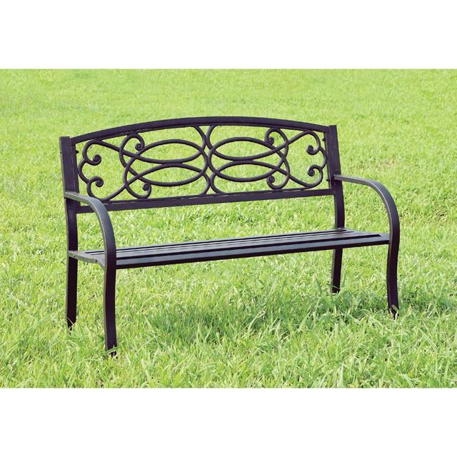 POTTER Black Patio Steel Bench - Royal Furniture & Gifts (MI) - Multi Location