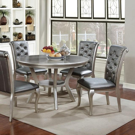 Amina Champagne Round Table - Royal Furniture & Gifts (MI) - Multi Location