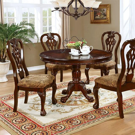 Elana Brown Cherry Round Dining Table - Royal Furniture & Gifts (MI) - Multi Location