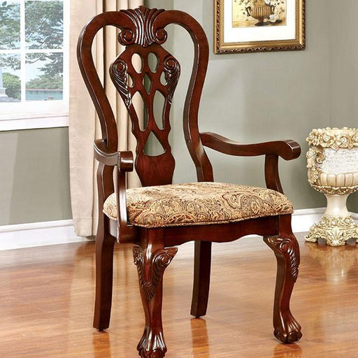 ELANA Brown Cherry Arm Chair (2/CTN) - Royal Furniture & Gifts (MI) - Multi Location