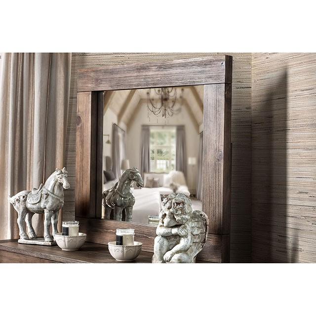 AVEIRO Rustic Natural Tone Mirror - Royal Furniture & Gifts (MI) - Multi Location