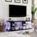 Ernst Black/Clear 60" TV Stand - Royal Furniture & Gifts (MI) - Multi Location