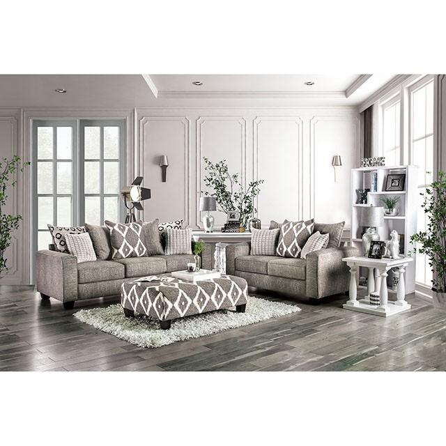 Basie Gray Love Seat - Royal Furniture & Gifts (MI) - Multi Location