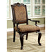 BELLAGIO Brown Cherry/Pattern Fabric Arm Chair (2/CTN) - Royal Furniture & Gifts (MI) - Multi Location