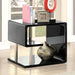 Ninove Black/Chrome End Table - Royal Furniture & Gifts (MI) - Multi Location