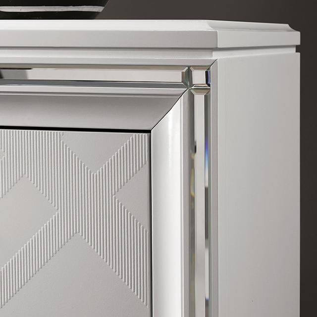 EMMELINE Night Stand w/ USB, White - Royal Furniture & Gifts (MI) - Multi Location