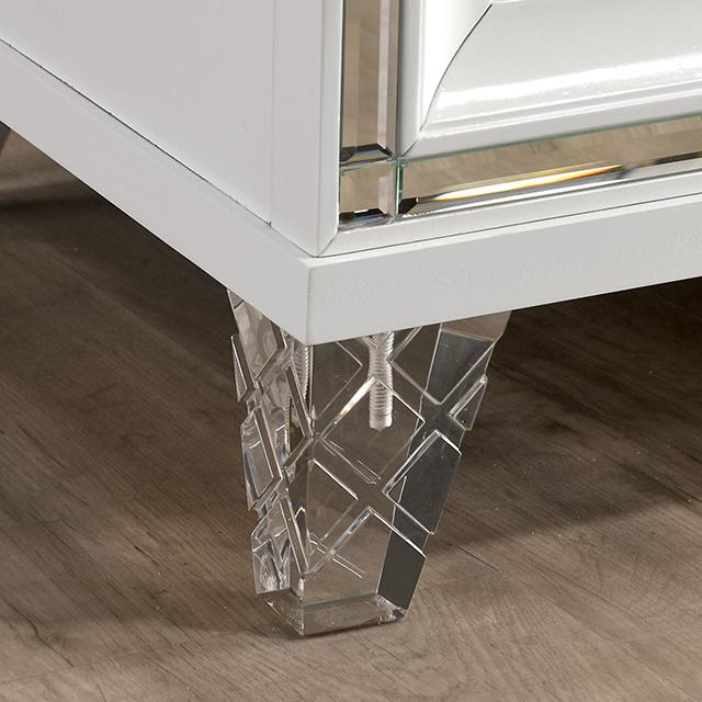 EMMELINE Night Stand w/ USB, White - Royal Furniture & Gifts (MI) - Multi Location