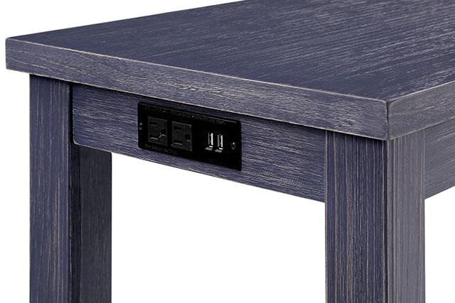 Caerleon 3 & 4 Piece Counter Ht. Set Gray & Blue - Royal Furniture & Gifts (MI) - Multi Location