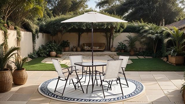 Fallone 7 Pc. Outdoor Dining Set - Royal Furniture & Gifts (MI) - Multi Location