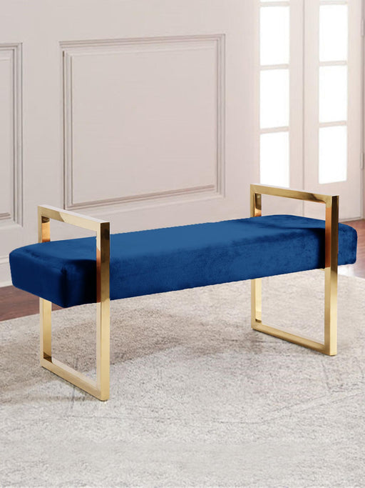 Olivia Navy Velvet Bench - Royal Furniture & Gifts (MI) - Multi Location