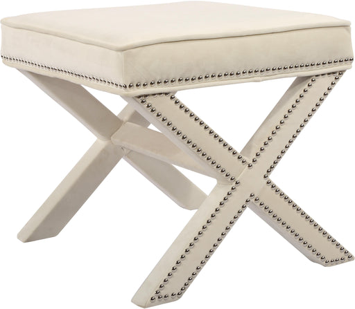 Nixon Cream Velvet Ottoman/Bench - Royal Furniture & Gifts (MI) - Multi Location