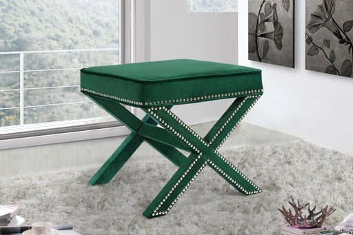 Nixon Green Velvet Ottoman/Bench - Royal Furniture & Gifts (MI) - Multi Location