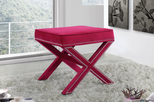 Nixon Pink Velvet Ottoman/Bench - Royal Furniture & Gifts (MI) - Multi Location