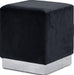 Jax Black Velvet Ottoman/Stool - Royal Furniture & Gifts (MI) - Multi Location