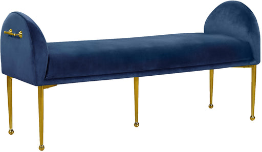 Owen Navy Velvet Bench - Royal Furniture & Gifts (MI) - Multi Location