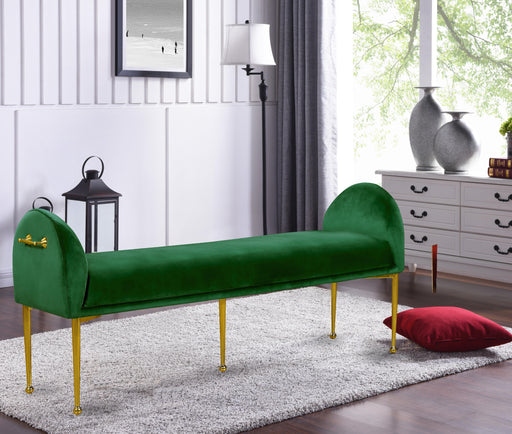 Owen Green Velvet Bench - Royal Furniture & Gifts (MI) - Multi Location