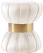 Vino Cream Velvet Ottoman/Stool - Royal Furniture & Gifts (MI) - Multi Location