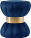 Vino Navy Velvet Ottoman/Stool - Royal Furniture & Gifts (MI) - Multi Location