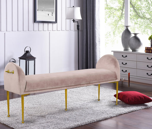 Owen Pink Velvet Bench - Royal Furniture & Gifts (MI) - Multi Location