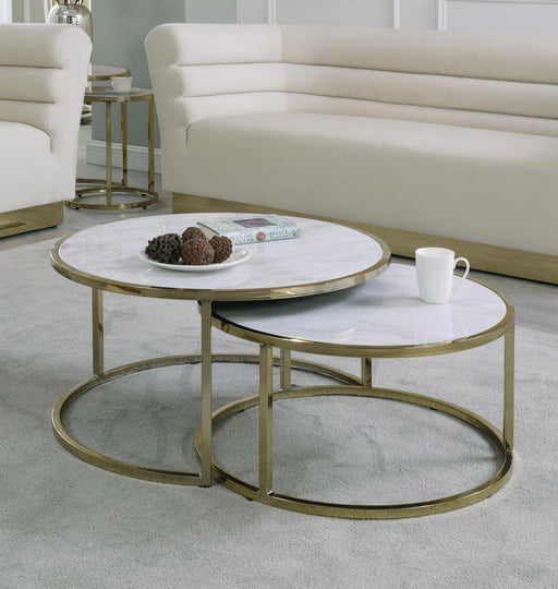 Massimo Gold Coffee table - Royal Furniture & Gifts (MI) - Multi Location