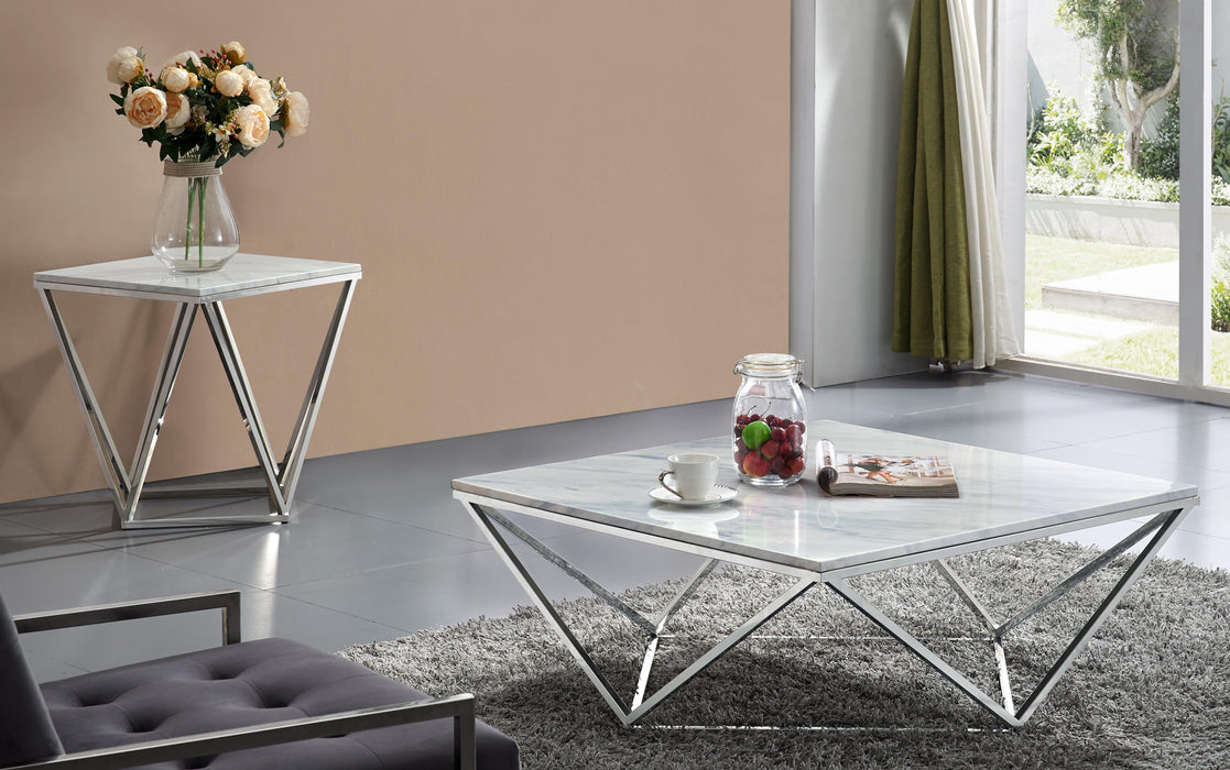 Skyler Chrome End Table - Royal Furniture & Gifts (MI) - Multi Location