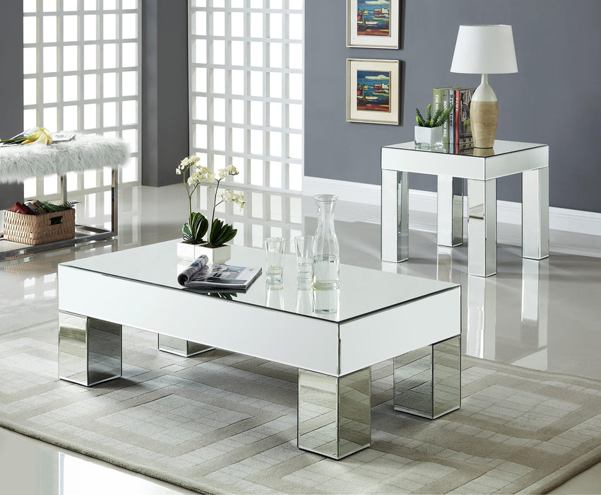 Lainy Mirrored End Table - Royal Furniture & Gifts (MI) - Multi Location