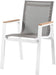 Nizuc Grey Mesh Waterproof Fabric Outdoor Patio Aluminum Mesh Dining Arm Chair - Royal Furniture & Gifts (MI) - Multi Location