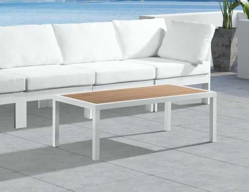 Nizuc Brown manufactured wood Outdoor Patio Aluminum Coffee Table - Royal Furniture & Gifts (MI) - Multi Location