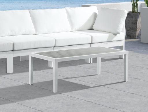 Nizuc Grey manufactured wood Outdoor Patio Aluminum Coffee Table - Royal Furniture & Gifts (MI) - Multi Location